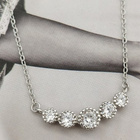 Srebrny Naszyjnik Wysadzany Cyrkoniami