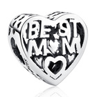 Srebrna Zawieszka Serce Najlepsza Mama