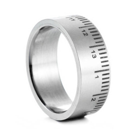 Obrączka ze Stali Szlachetnej Linijka