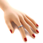 Srebrny Pierścionek z Niebieskim Opalem