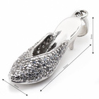 Zawieszka Srebrna Bucik na Obcasie Białe Cyrkonie