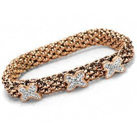 Bransoletka z Różowo Złotej Stali Szlachetnej