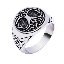 Sygnet Wikinga Stal Szlachetna