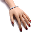 Srebrna Bransoletka z Cyrkoniami i Opalem