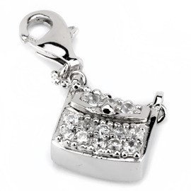 Przywieszka Srebrna Torebka z Cyrkoniami
