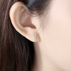 Srebrne Kolczyki Wysadzane Cyrkoniami