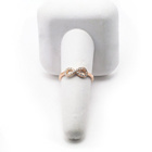 Pierścionek Srebrny Złota Nieskończoność