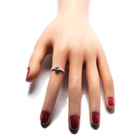 Srebrny Pierścionek z Diamentową Cyrkonią