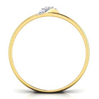 Złota Obrączka Ozdobiona Brylantami