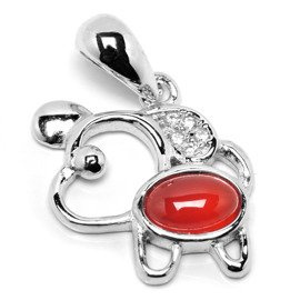 Zawieszka Srebrna Zwierzątko z Cyrkoniami