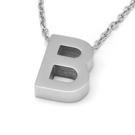 Naszyjnik Literka B Stal Szlachetna