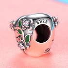 Srebrna Zawieszka Przwieszka Serce Napis Mom