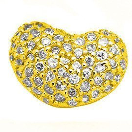 Zawieszka Srebrna Serce z Cyrkonii