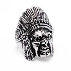 Sygnet Indianin Stal Szlachetna