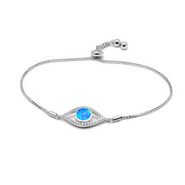 Srebrna Bransoletka z Opalem Regulowana