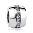 Srebrna Zawieszka Walec z Cyrkoniami