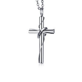 Naszyjnik z Krzyżykiem Stal Szlachetna