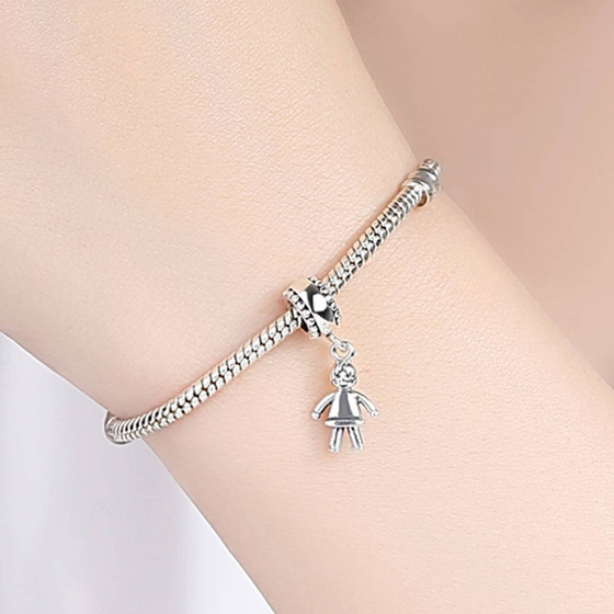 Srebrna Przywieszka Postać Dziewczynki