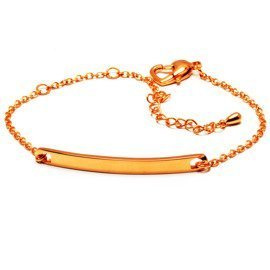 Bransoletka ze Stali Szlachetnej Różowe Złoto