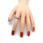 Srebrny Pierścionek z Opalem Wzór Grecki