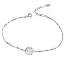 Srebrna Bransoletka z Buźką