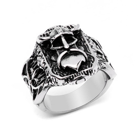 Sygnet Głowa Wikinga Stal Szlachetna