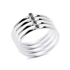 Pierścionek Srebrny z Czarną Cyrkonią