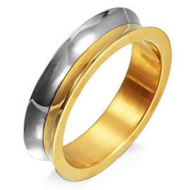 Obrączka Duo Kolor ze Stali Szlachetnej