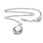 Srebrny Naszyjnik z Białym Opalem