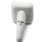 Srebrny Pierścionek Krzyżyk Wysadzany Cyrkoniami