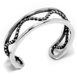 Srebrna Obrączka z Regulacją Rozmiaru