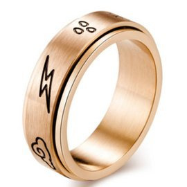 Złota Obrączka ze Stali Szlachetnej