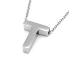 Naszyjnik Literka T Stal Szlachetna