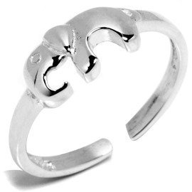 Pierścionek Srebrny Słonik Regulowany Rozmiar