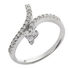 Pierścionek Srebrny z Brylantowymi Cyrkoniami