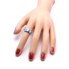 Srebrny Pierścionek z Niebieskim Opalem