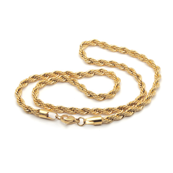 Złoty Łańcuszek ze Stali Szlachetnej Singapur