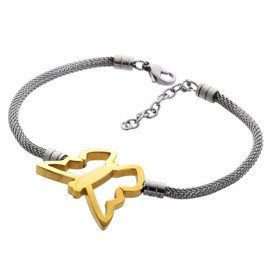 Damska Bransoletka z Motylkiem Stal Chirurgiczna