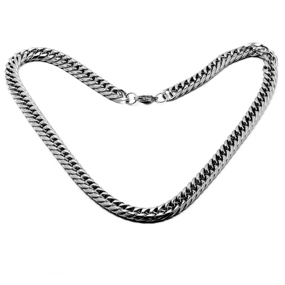 Szeroki Łańcuszek ze Stali Szlachetnej