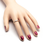 Złoty Pierścionek Zaręczynowy Wysadzany Brylantami