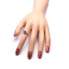 Srebrny Pierścionek Pokryty Złotem