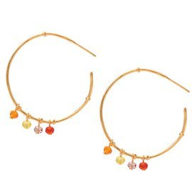 Złote Kolczyki Srebrne Koła z Cyrkoniami