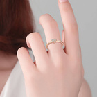 Pierścionek Srebrny Serce Pokryty Rózowym Złotem