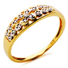 Złota Obrączka Wysadzana Brylantami