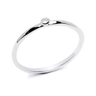 Pierścionek Srebrny z Diamentową Cyrkonią