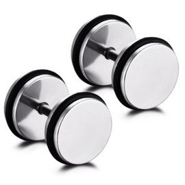 Okrągłe Kolczyki ze Stali Chirurgicznej