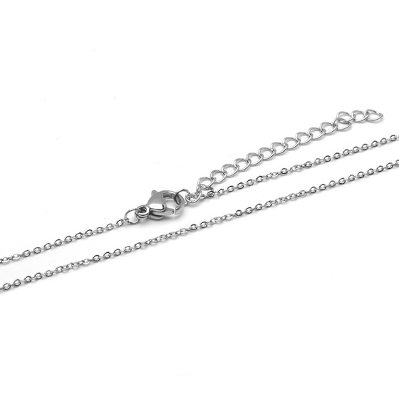 Naszyjnik Literka P Stal Szlachetna