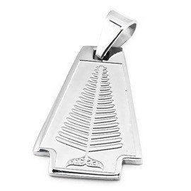 Zawieszka Wisiorek Choinka ze Stali Chirurgicznej