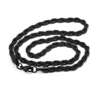 Czarny Łańcuszek ze Stali Szlachetnej Singapur