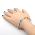 Srebrna Bransoletka z Niebieskim Opalem Żółw